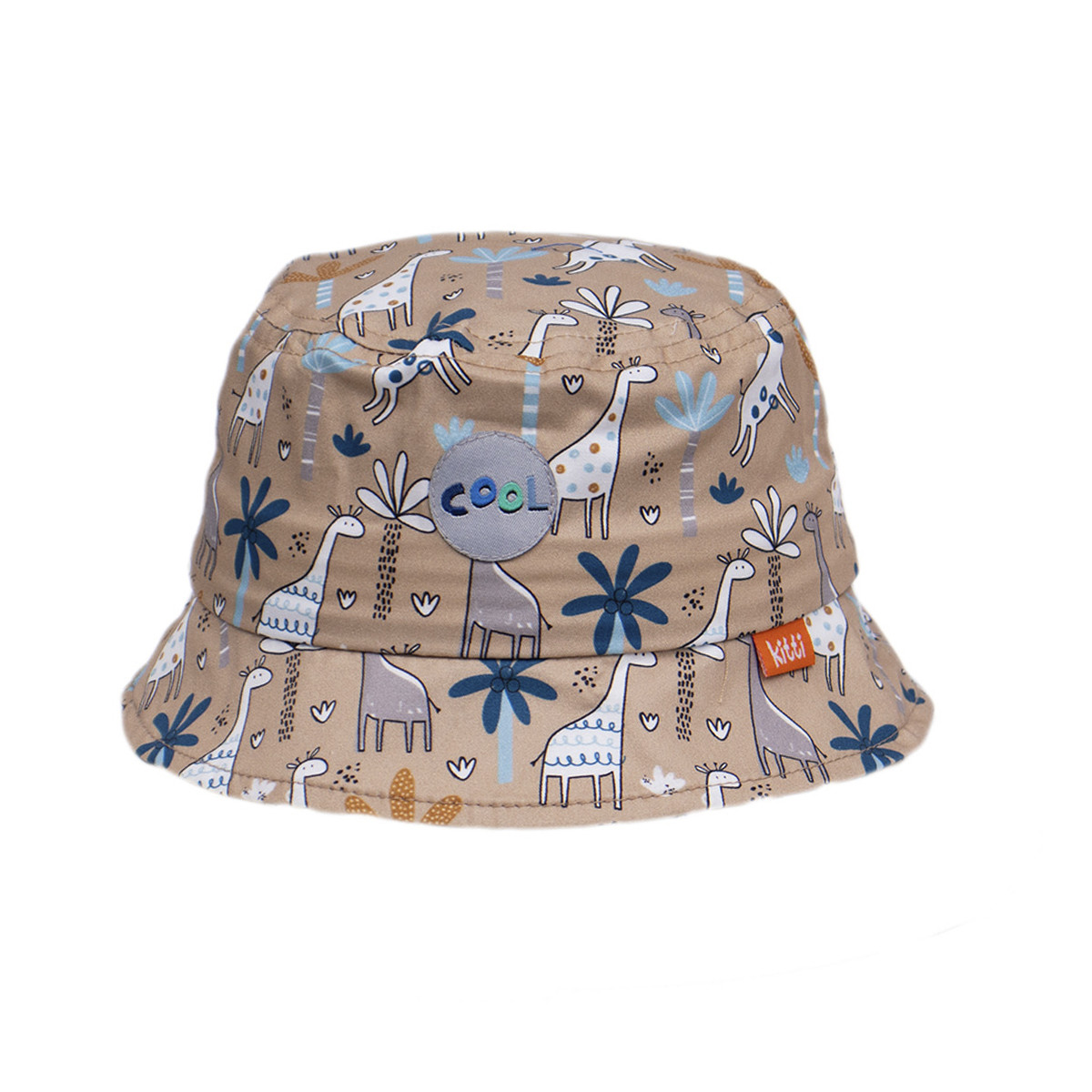 Детска лятна шапка за момчета "Cool" в бежаво