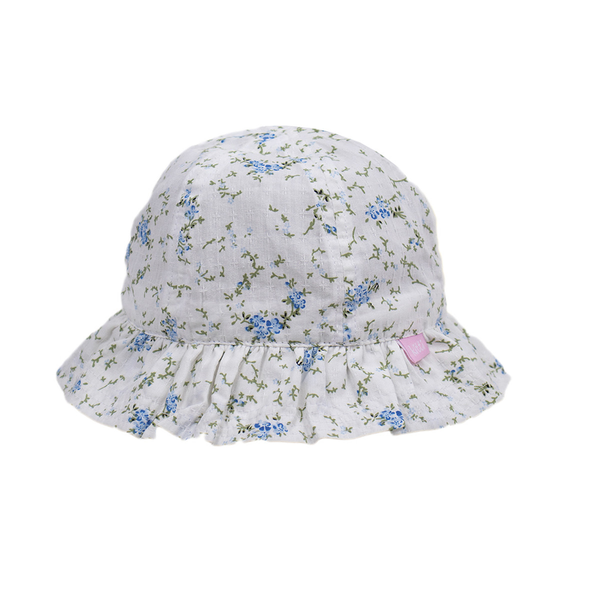 Детска лятна шапка "Happy" в бяло