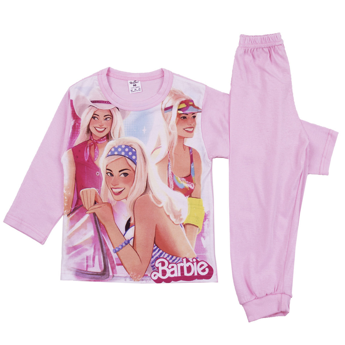 Детска пижама с анимационен герой в светлорозово