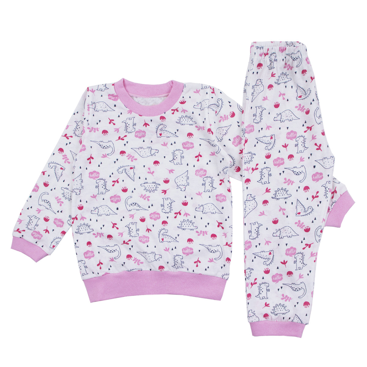 Детска пижама за момичета "Hello"