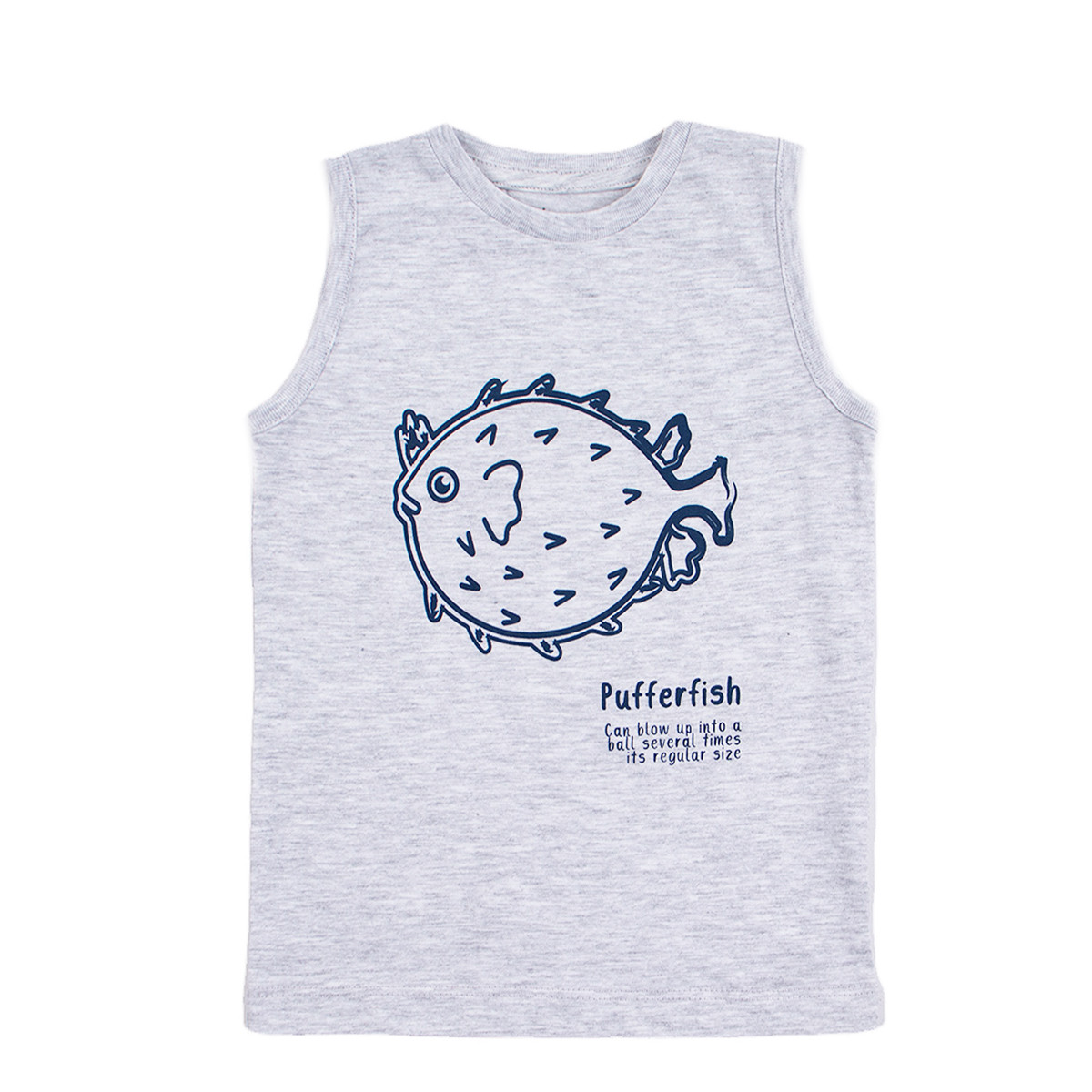 Детски потник в сив меланж