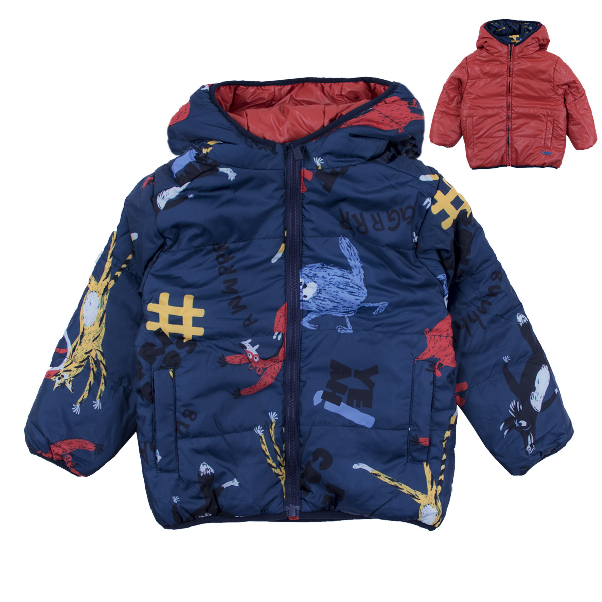 Двулицево зимно яке за момчета
