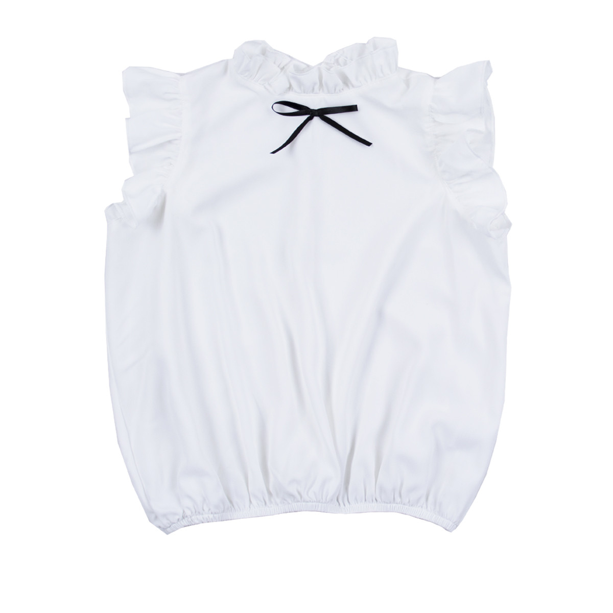 Елегантна блуза за момичета в бяло