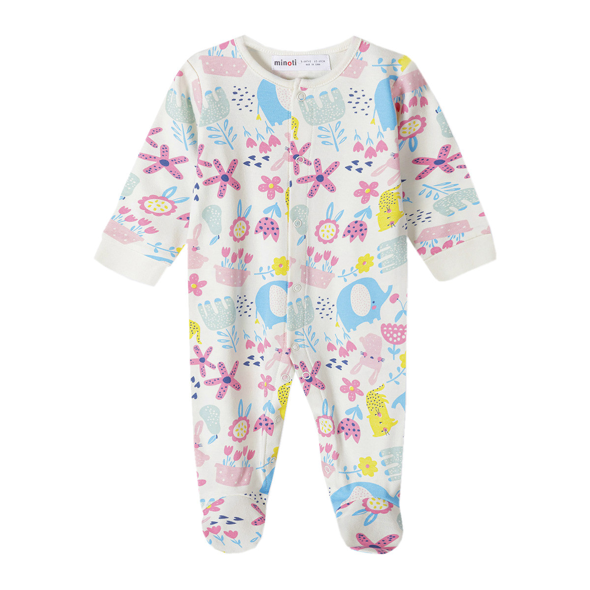 Бебешки памучен гащеризон в екрю