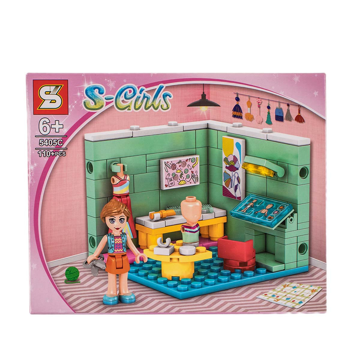 Конструктор "Дом" 23х20 см. 110 части