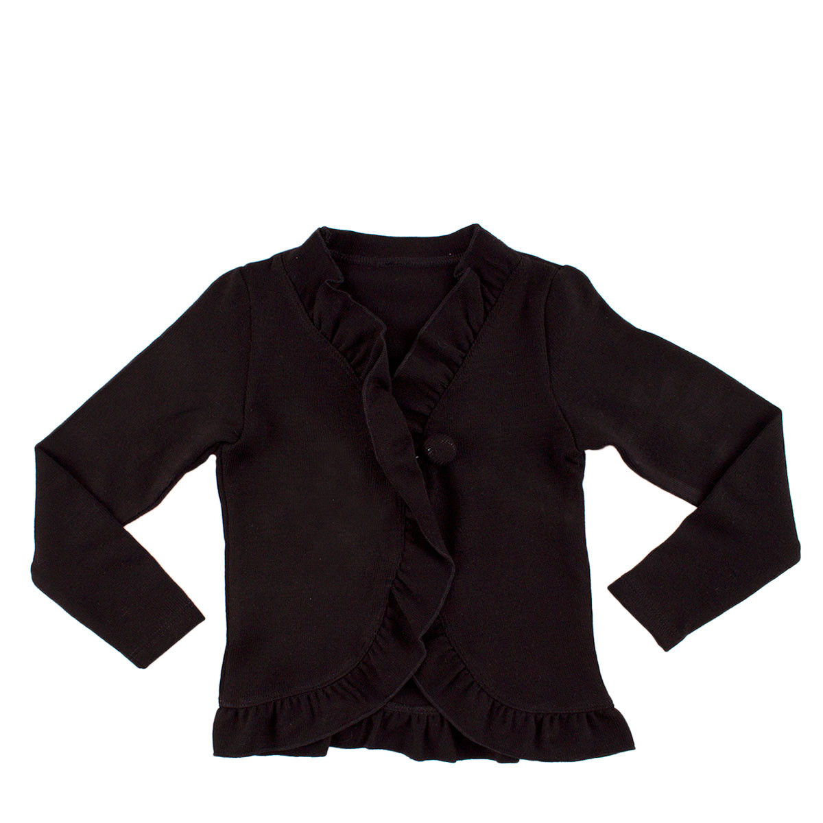 Фина плетена жилетка в черно (2 - 12 год.)