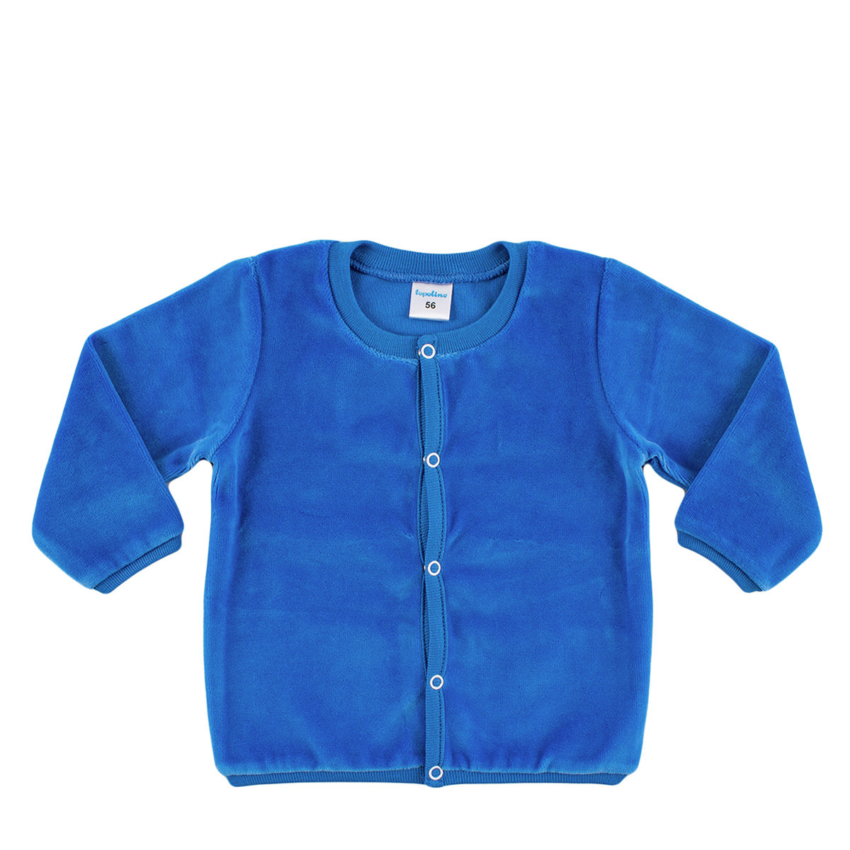 Бебешка плюшена жилетка за момчета (0 - 3 мес.)