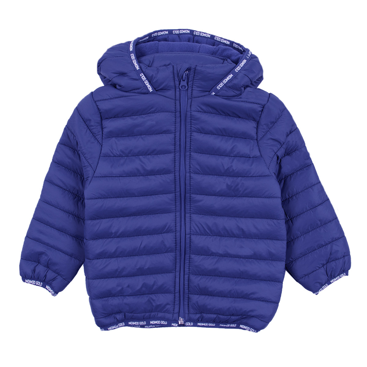 Капитонирано преходно яке в синьо за момчета