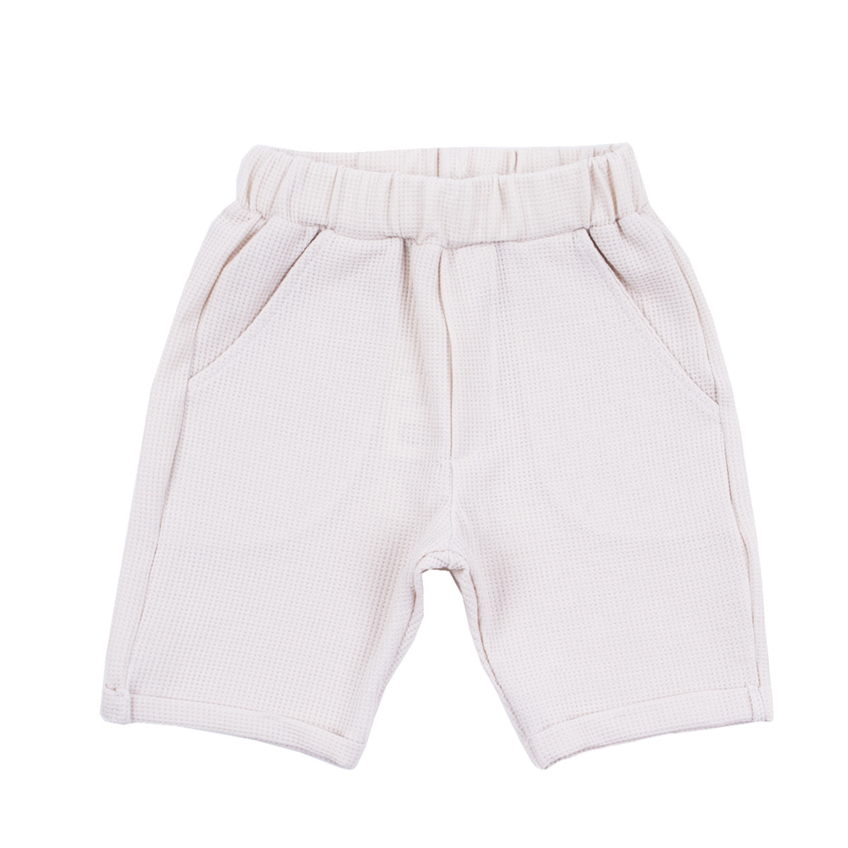 Къси панталони за момчета в бежово