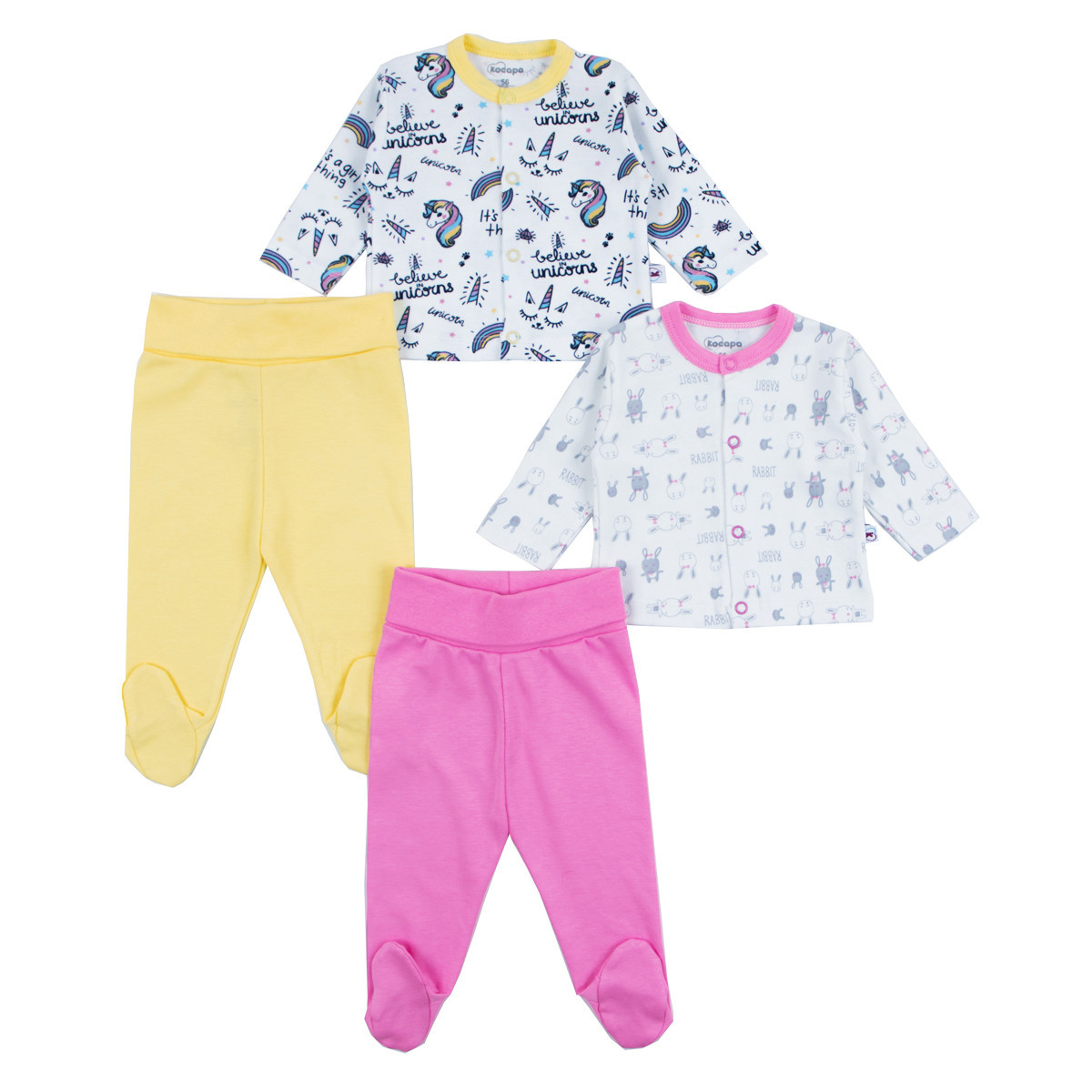 Комплект 2бр. жилетки и ританки с десен