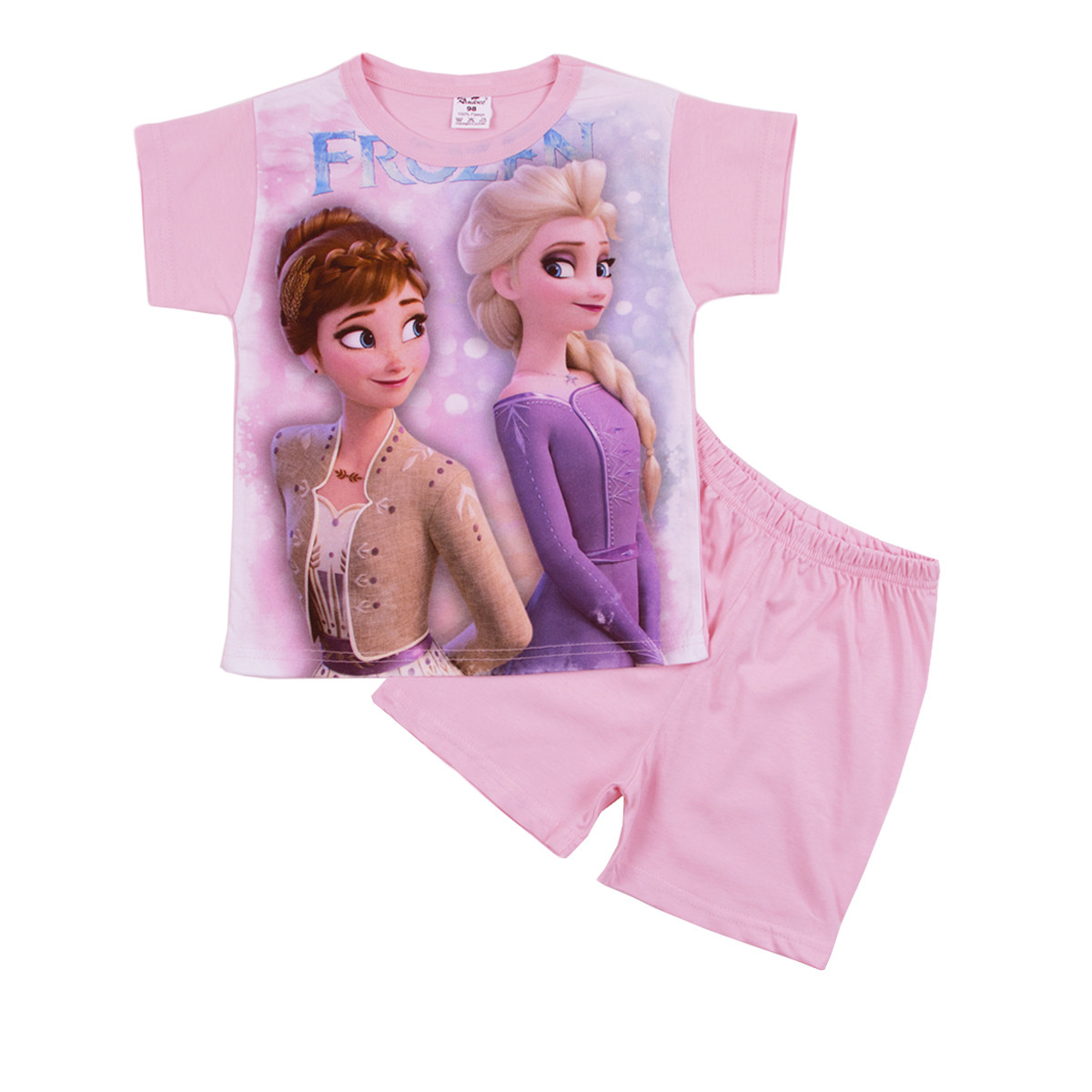 Лятна пижама с анимационен герой в розово