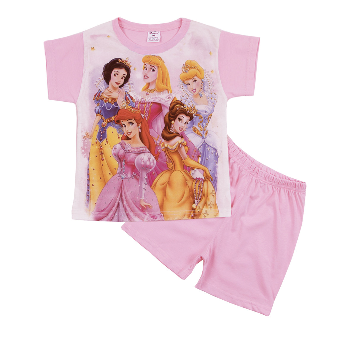 Лятна пижама с принцеси в розово