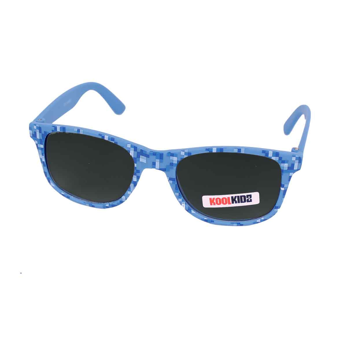 Слънчеви очила със синя рамка на пиксели UV 400