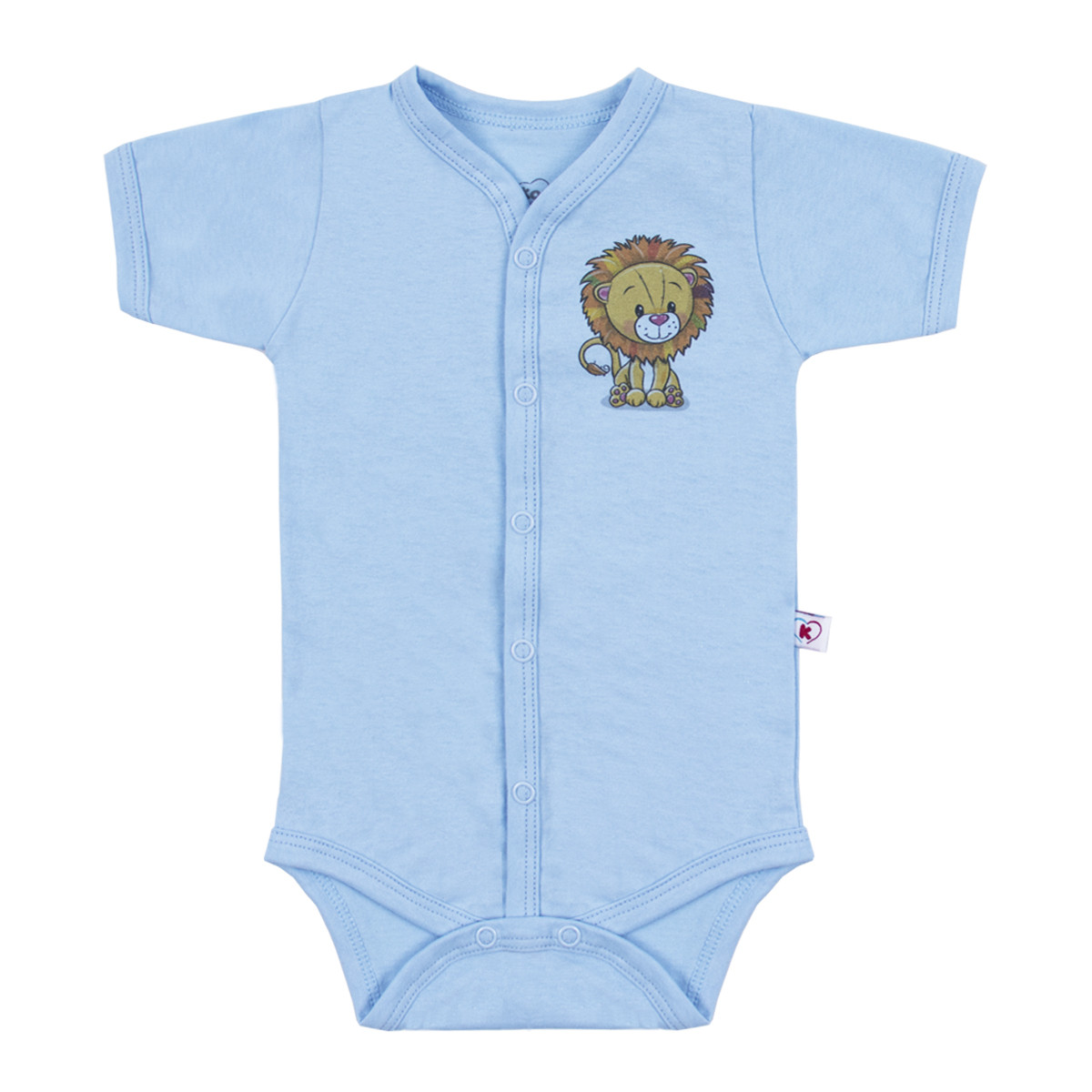 Памучно боди с предно закопчаване "Lion"