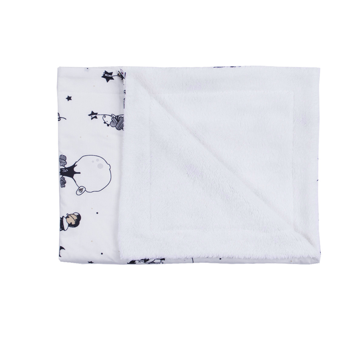 Памучна пелена с кохавлия в щампиран десен 85 х 75 см