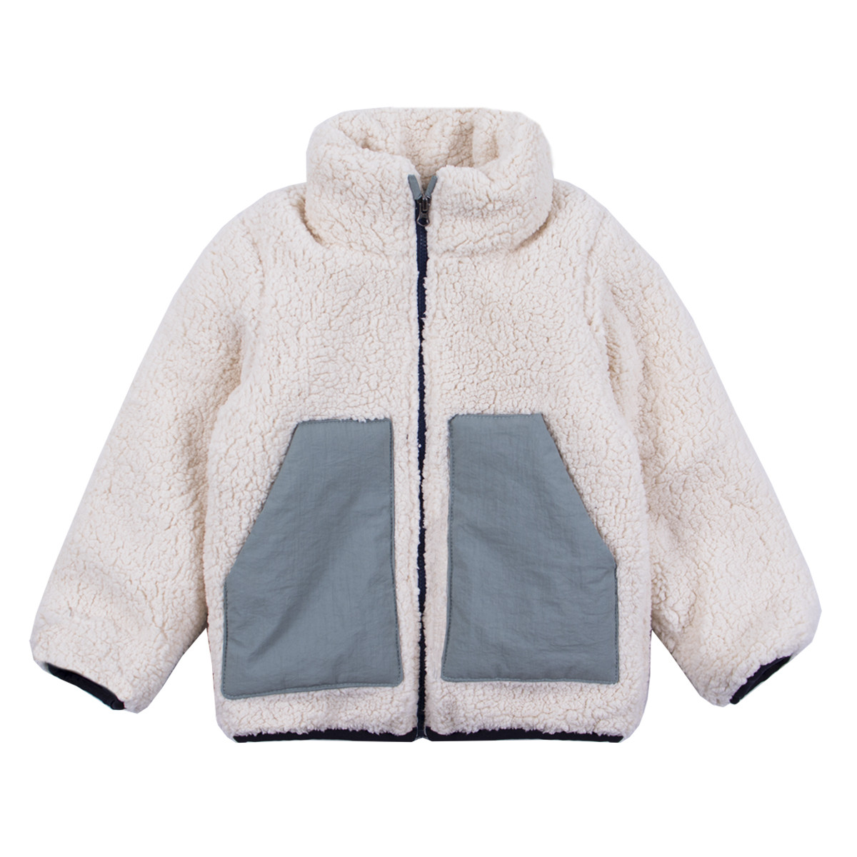 Пухено яке в бежово