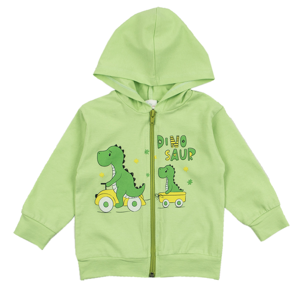 Детски суичер в зелено "Dino"