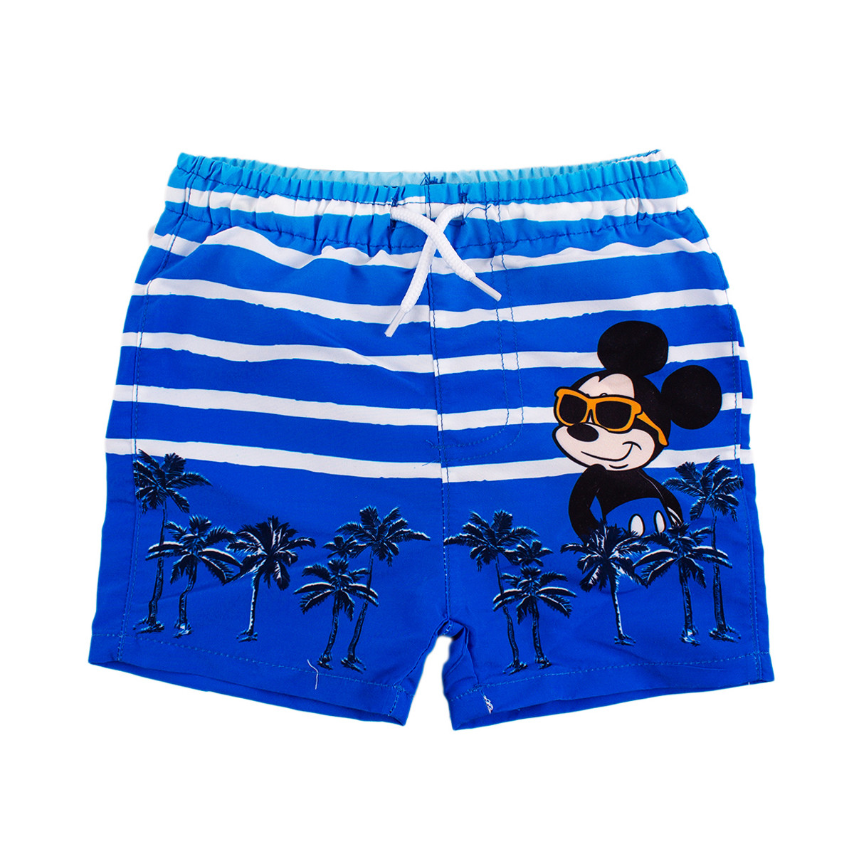 Детски бански за момчета в синьо -бяло райе