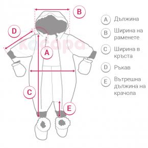 Таблица с размери за Ескимоси - Космонавти